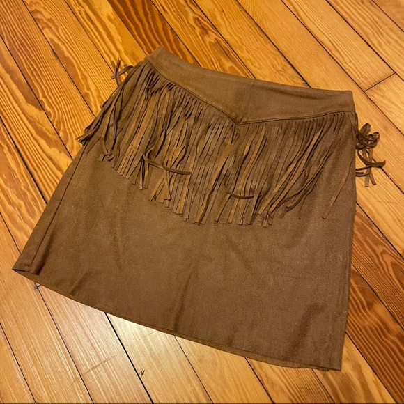 Fringe Stretchy Skirt - Picture 4 of 4